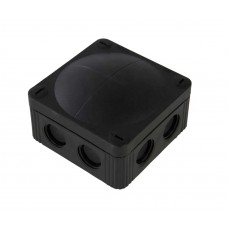WISKA COMBI 308 BK IP66/IP67 Junction Box, 85 x 85 x 51mm, Black